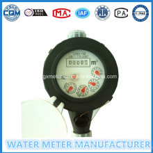 Negro de nylon de plástico Multi-Jet tipo seco medidor de agua de Dn15-25mm